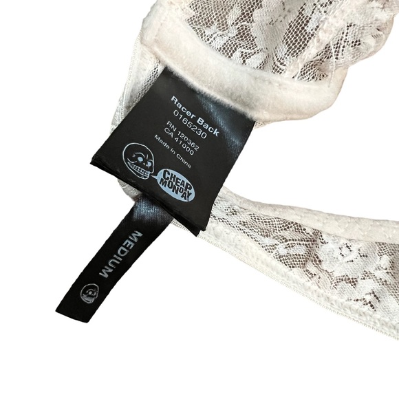 Cheap Monday Light Pink Lace Racerback Bra in Medium - Picture 4 of 5